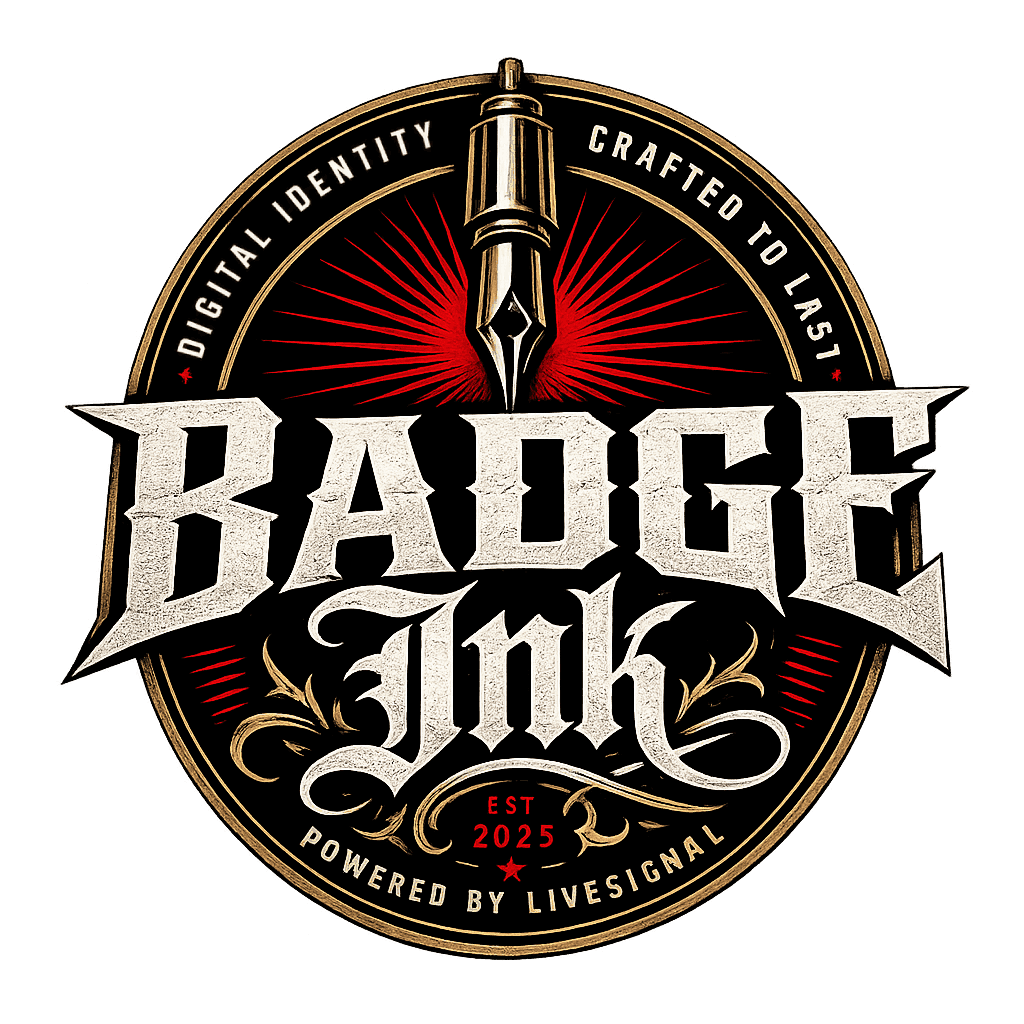 BadgeInk — Digital Identity Crafted to Last